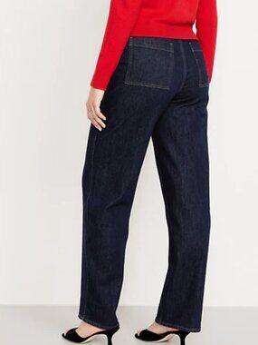 High-Waisted Loose Jeans